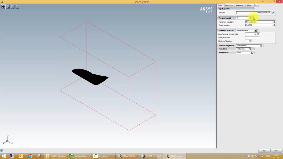 ANSYS FENSAP-ICE 操作界面 01