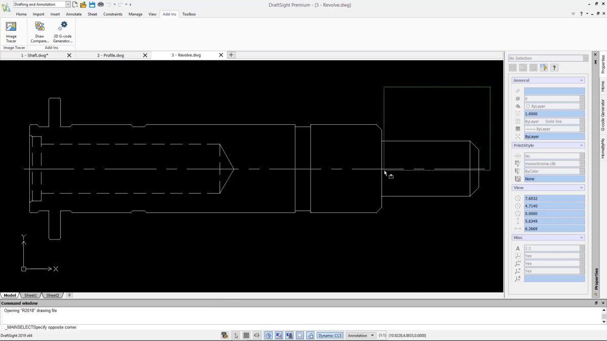 DraftSight 2D 软件界面 1
