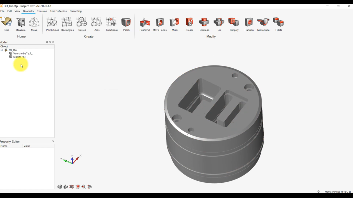 Inspire Extrude软件界面1