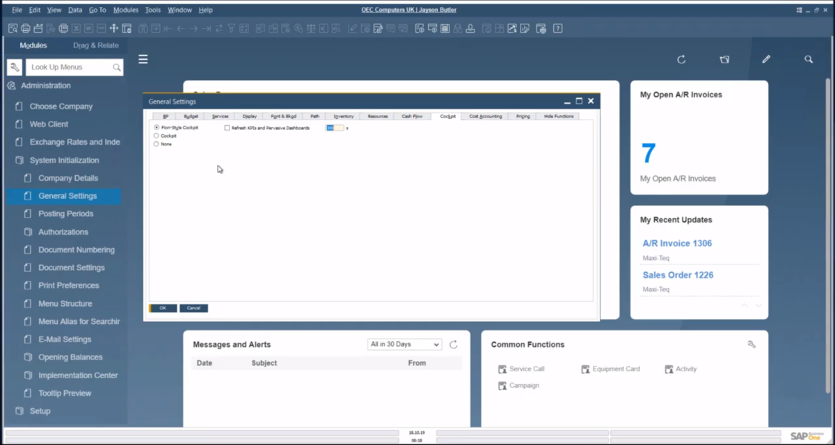 SAP Business One软件界面 (4)